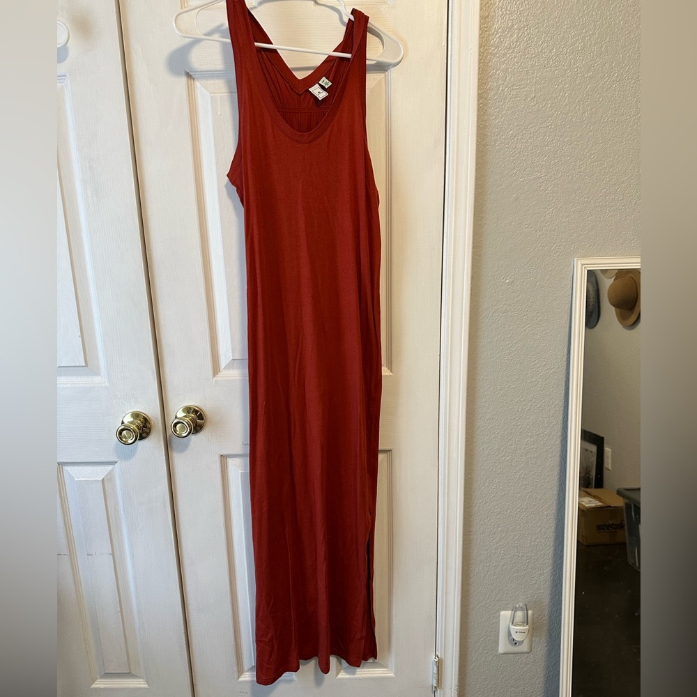 NWT Susina rust maxi dress